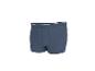 Dunkelblaue Herren-Boxershorts mit weißem Streifen am Bund.