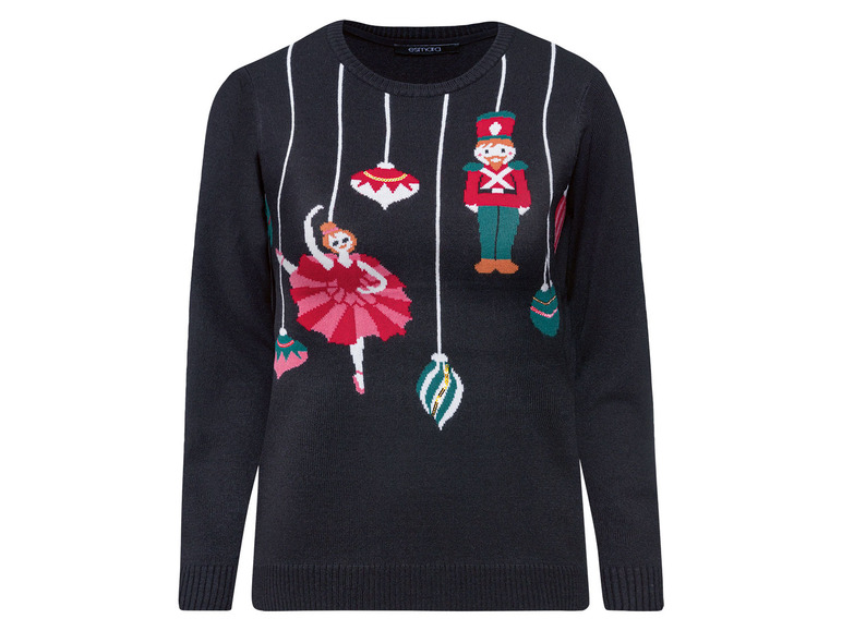 Gehe zu Vollbildansicht: esmara Damen Pullover mit weihnachtlichen Motiven - Bild 8