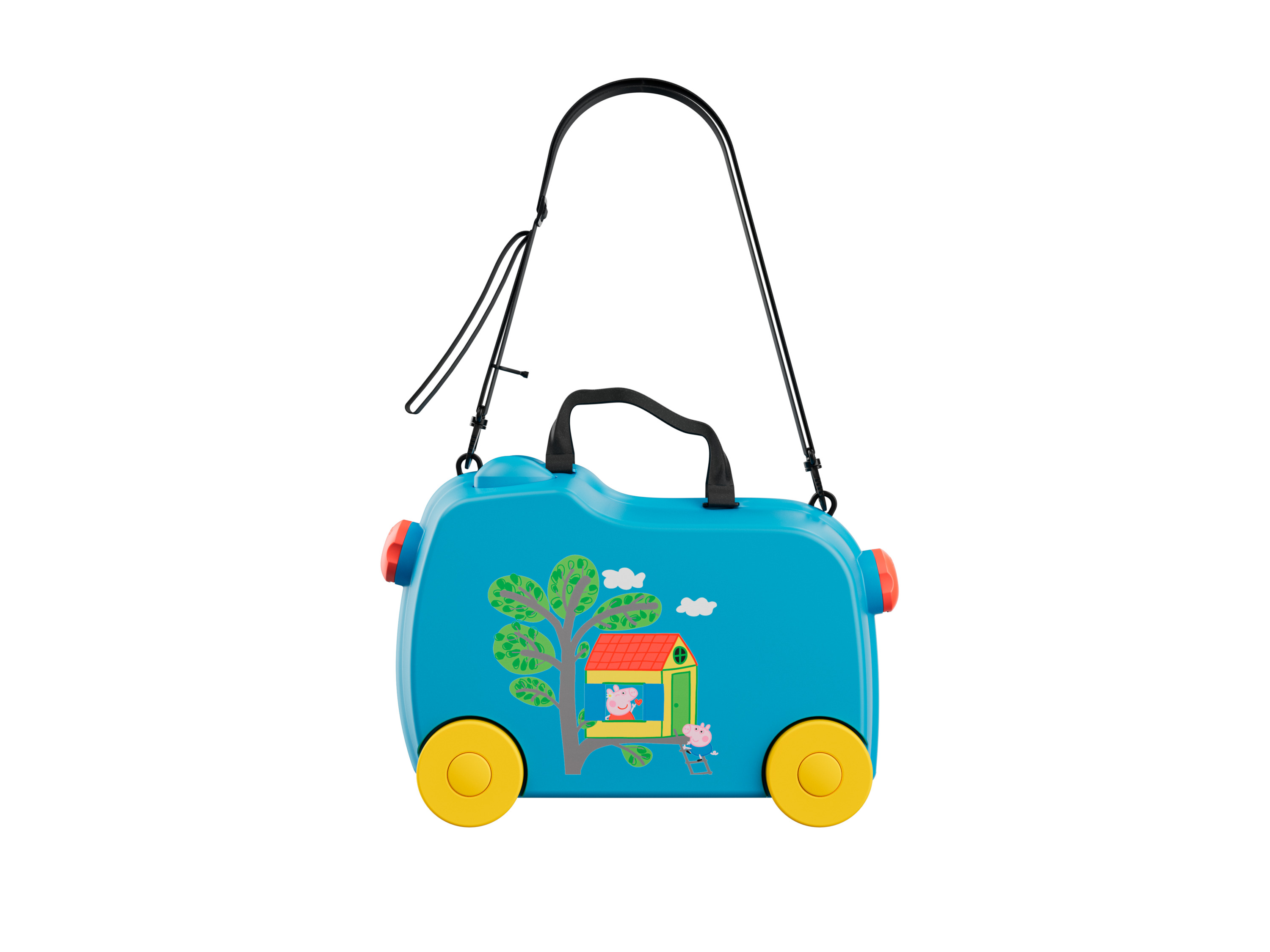 Kinderkoffer Tiere zum Draufsetzen (Hellblau)““ | 04335633074804