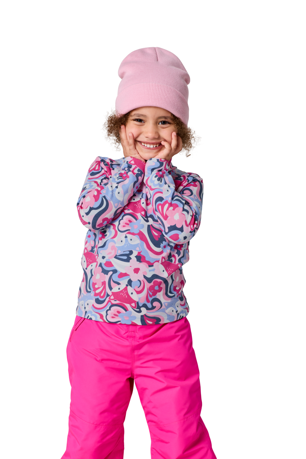 LUPILU® Kinder-Thermo-Langarmshirts (pink/gemustert, 110/116) – Bild 2 von 4