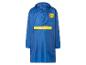 Blaue Lidl Regenjacke mit Kapuze.