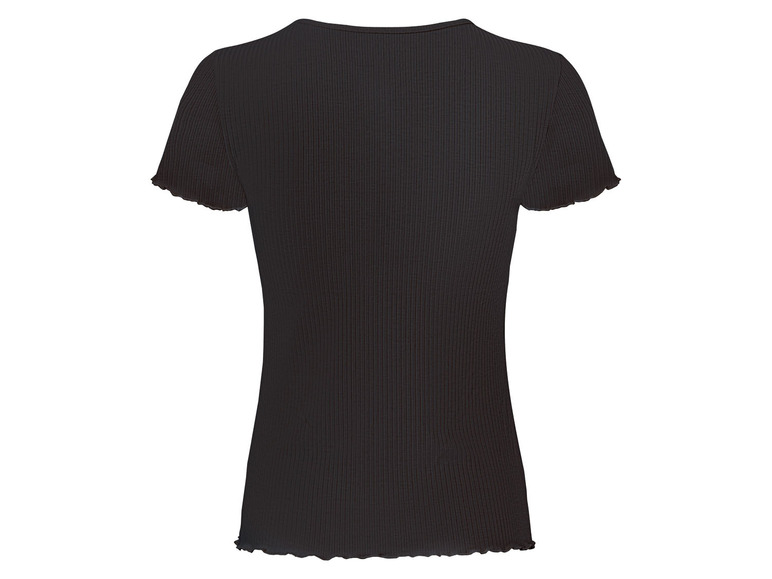 Gehe zu Vollbildansicht: esmara® Damen T-Shirt, 2 Stück, in Ripp-Qualität mit Rundhalsausschnitt - Bild 20