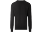 Schwarzer Herren-Langarmpullover, Rückansicht.