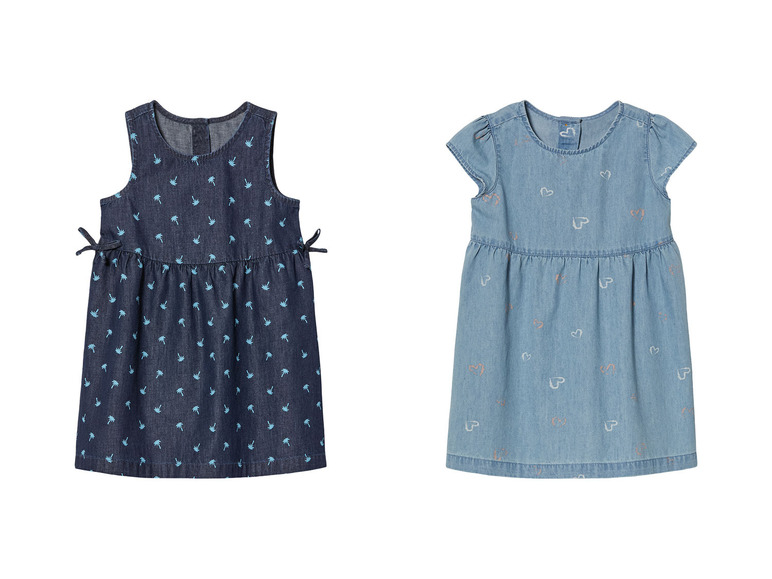 Gehe zu Vollbildansicht: lupilu® Kleinkind Denim Kleid aus reiner Baumwolle - Bild 1