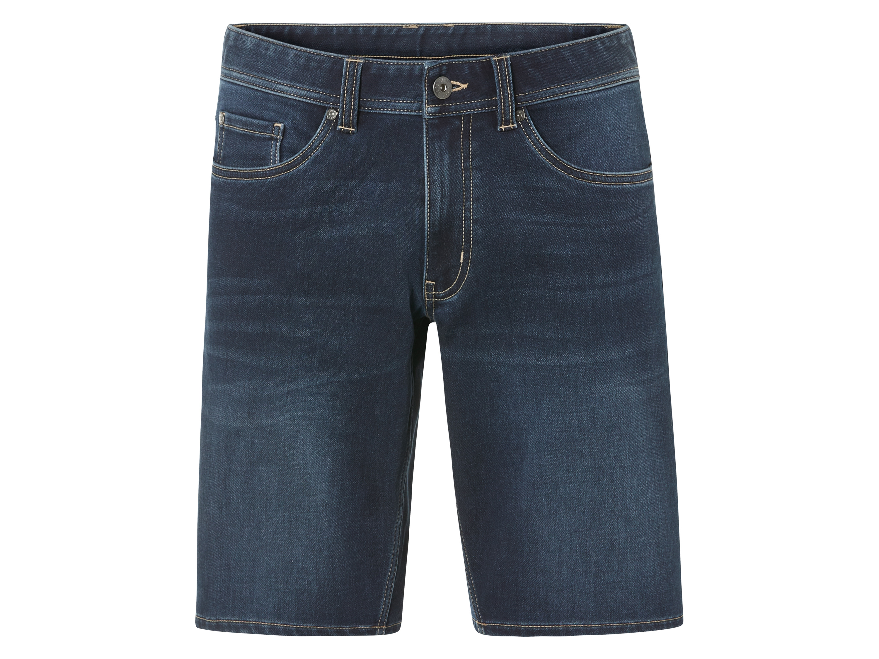 LIVERGY® Herren Bermuda Sweatdenim (Dunkelblau, 58)““ | Optik einer Jeans – bequem wie eine Sweathose