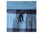 Blaue karierte Pyjamahose mit Kordelzug