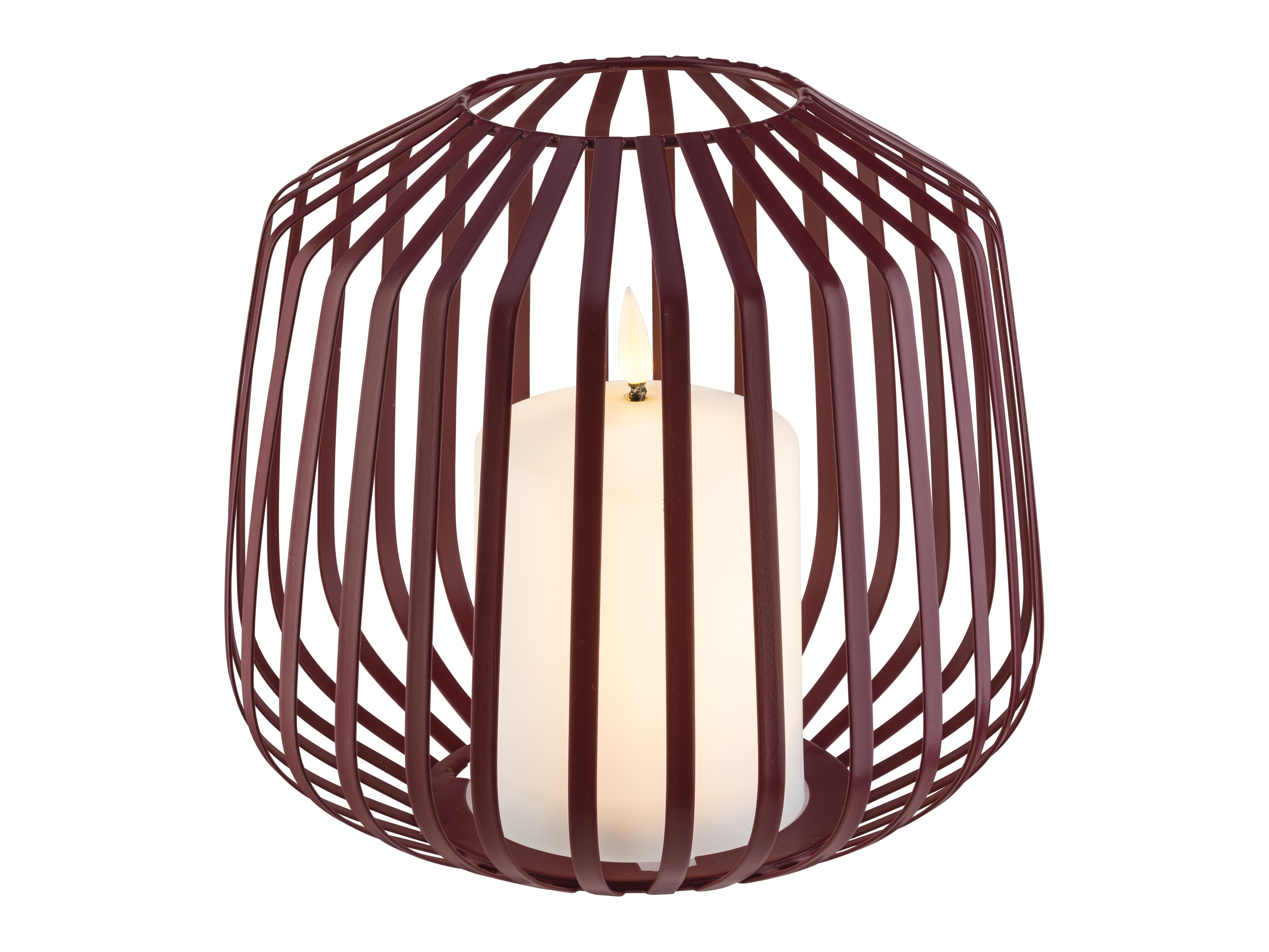 Thumbnail - LIVARNO home LED-Kerze im Metallkorb (Bordeaux)