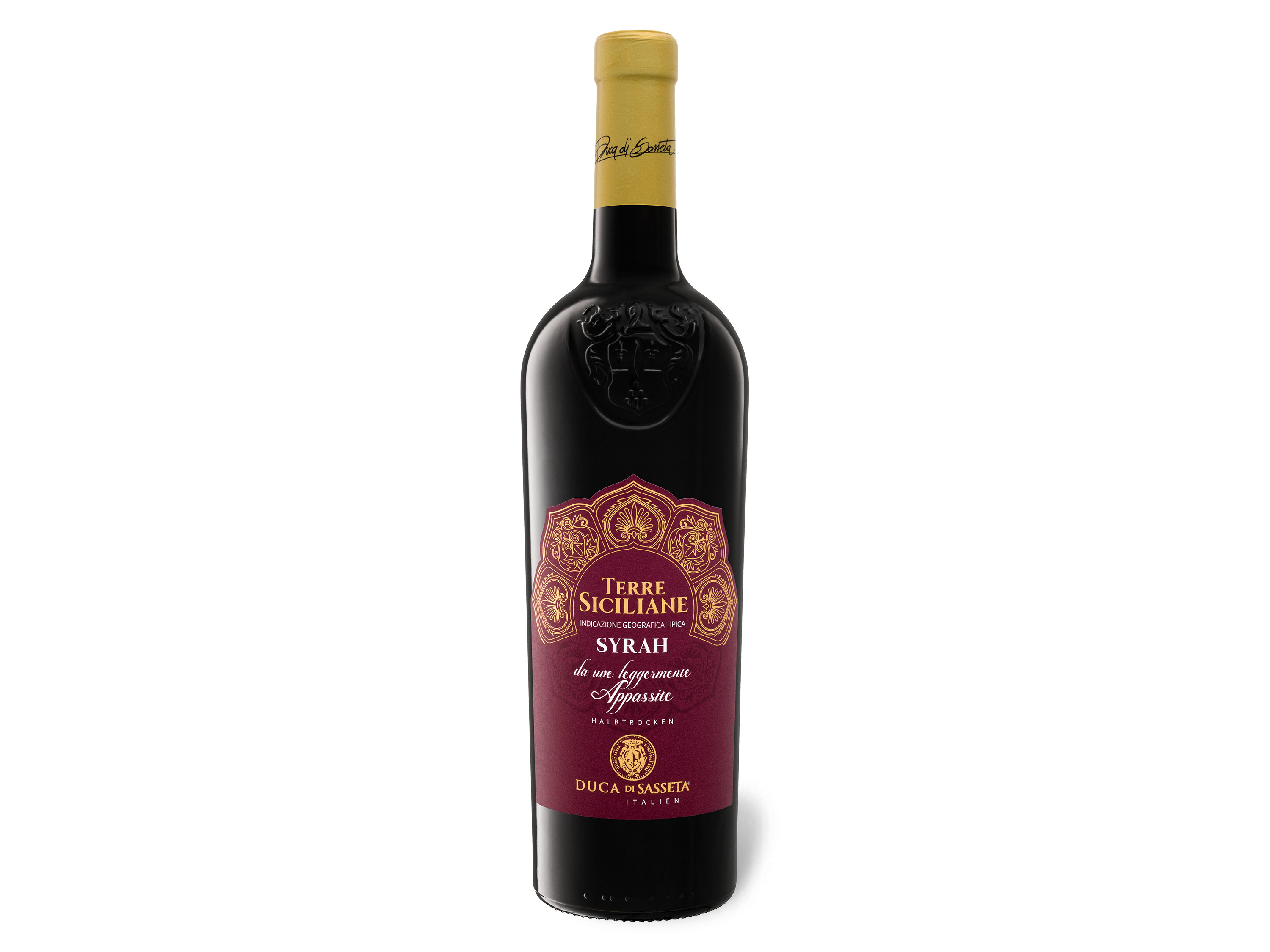 Duca di Sasseta Syrah Terre Siciliane IGT halbtrocken, Rotwein 2021 Wein & Spirituosen Lidl DE