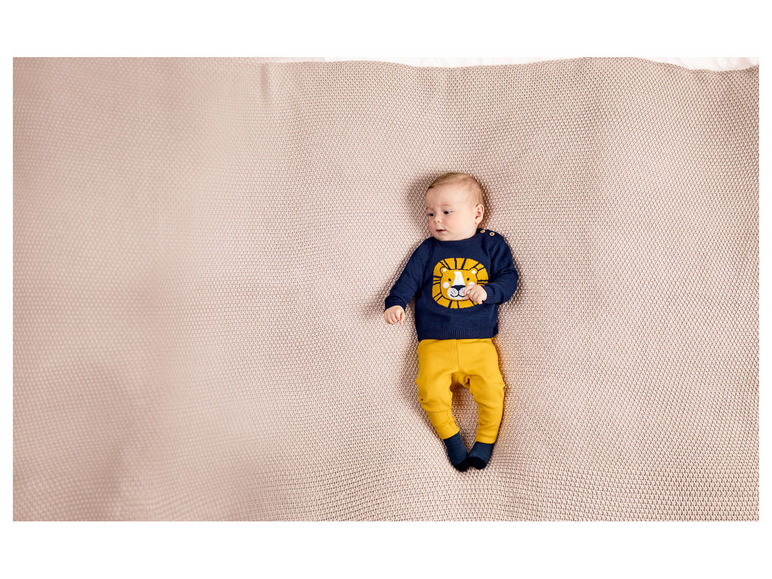 Gehe zu Vollbildansicht: lupilu® Jungen Baby Strickpullover, aus reiner Bio-Baumwolle - Bild 6