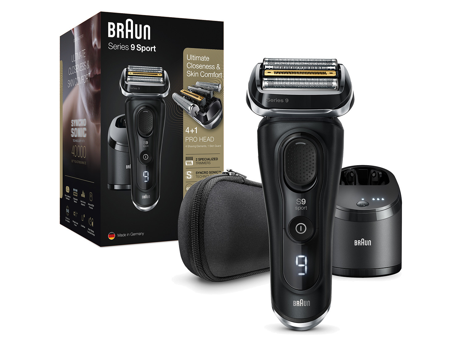 Saturn Braun Rasierer Series 9 Angebot BRAUN Rasierer Series 9, »9352cc« System Sport | LIDL