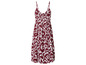 Ein rotes Kleid mit Tierprint