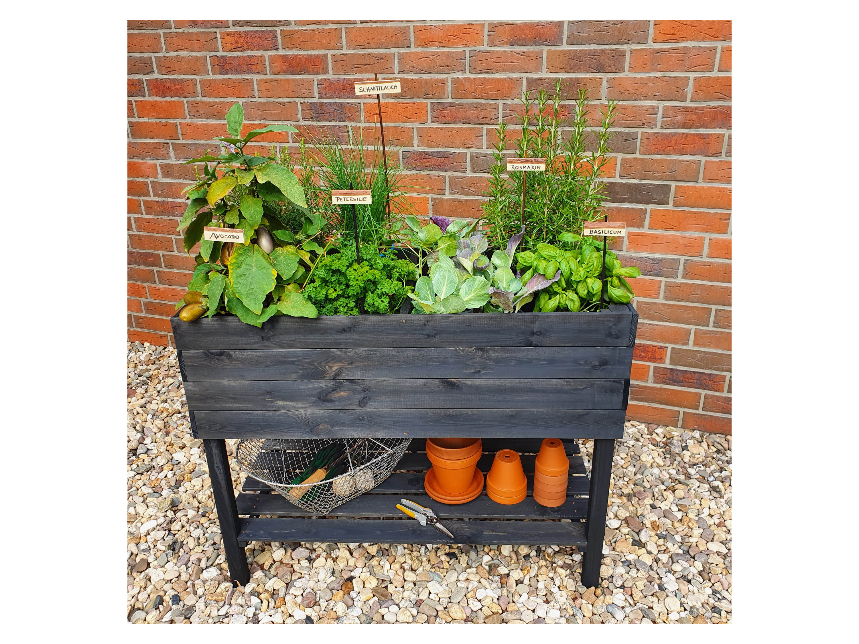 Thumbnail - Promadino Hochbeet auf Beinen (Anthrazit)