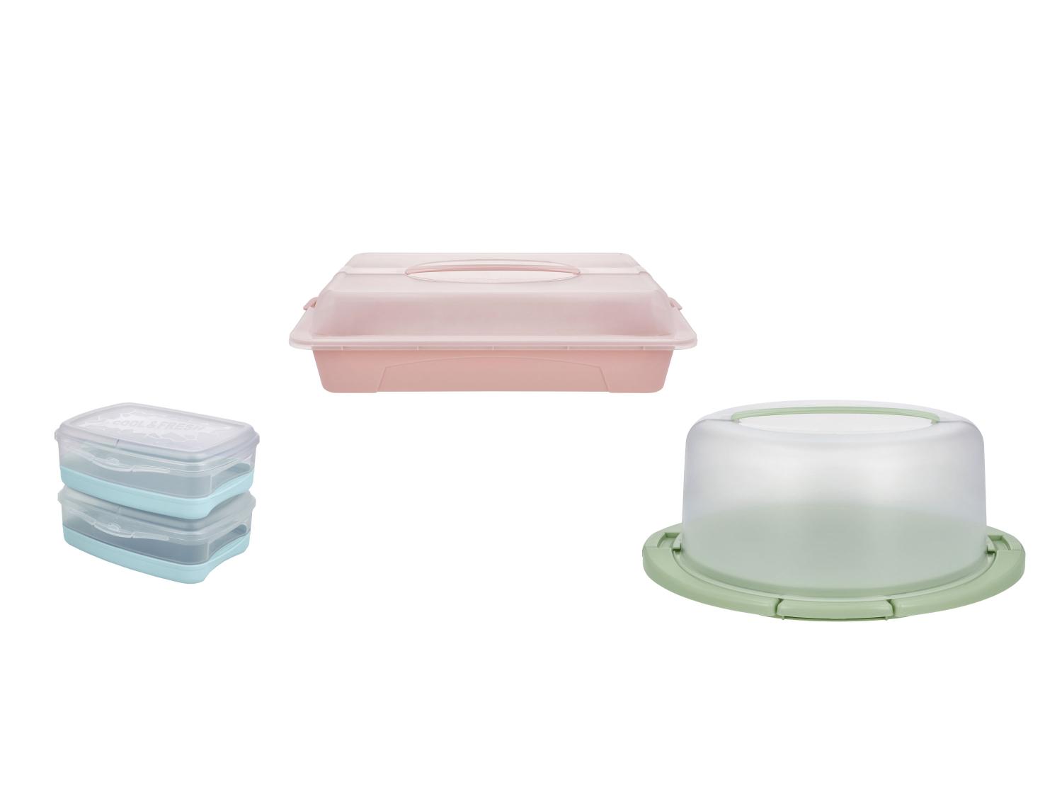 SILVERCREST® Kühl-Lunchboxen/ Kühl-Partycontainer/ Kühl-Tortenglocke