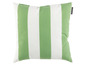 Grün-weiß gestreiftes Kissen von Magma.