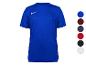Blaues Sport-T-Shirt mit weißem Logo, in mehreren Farben erhältlich.
