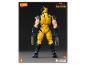 Wolverine-Actionfigur aus Deadpool & Wolverine, von hinten gesehen, mit ausgefahrenen Krallen.