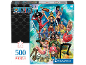 500-Teile-Puzzle von One Piece mit einer farbenfrohen Anime-Illustration.
