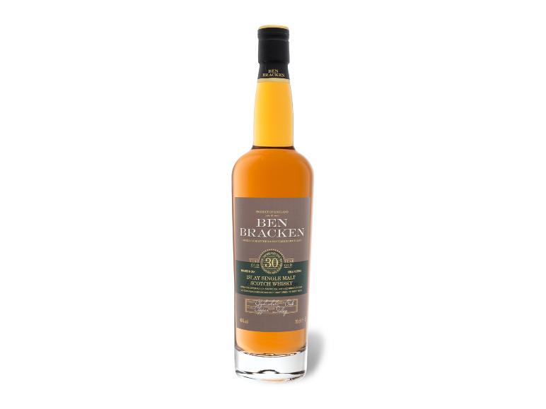 Flasche Ben Bracken 30 Jahre alter Islay Single Malt Scotch Whisky.