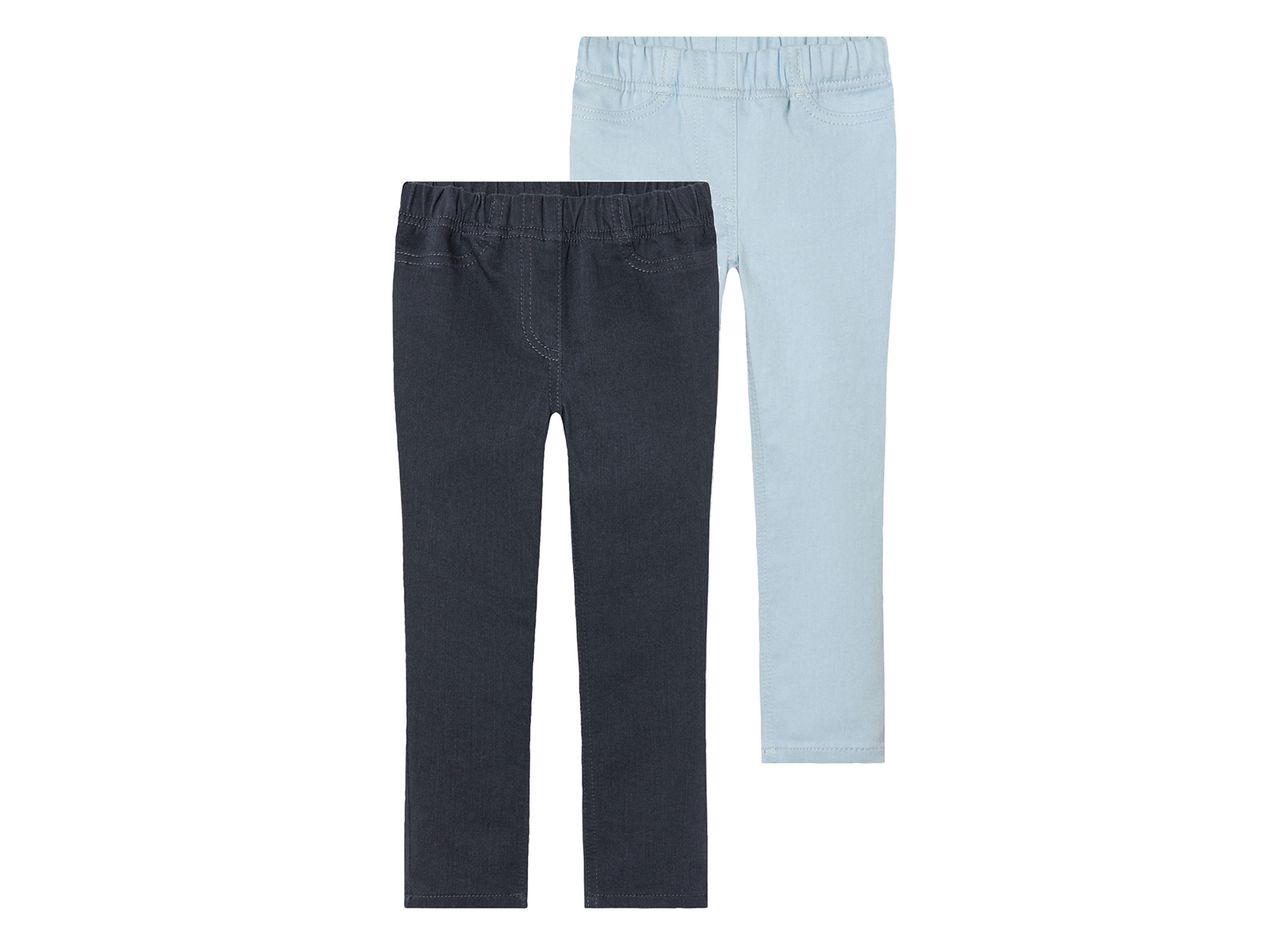 lupilu® Kleinkinder Treggings 2er Set (Navy, 98/104)““ | mit Print Material: Baumwolle, 31 % Polyester recycelt, 3 % Elasthan Lycra® Pflegehinweis: waschen bei max. 40 °C nicht bleichen schonende Trocknung im Wäschetrockner bei max. 60 °C bügeln bis 150 °C Stufe 2. Dampfbügeleisen kann verwendet werden nicht trockenreinigen Größe: 98/104 – 122/128 Meine Lidl-Größe – so einfach gehts Einfach den Lidl-Größenrechner besuchen. Für deine Personengruppe und Produktgruppe die gemessenen Körpermaße eintragen und dann den Berechnen-Button betätigen. Schon wird dir deine Größe angezeigt. Oeko-Tex® Standard 100 Geprüft auf Schadstoffe Zertifizierungsnummer: 13.0.19214 Hohenstein Htti Standard 100 by Oeko-Tex® ist die weltweit bekannteste, unabhängige Zertifizierung schadstoffgeprüfter Textil- und Lederprodukte aller Art – vom Garn und den Stoffen bis hin zum gebrauchsfertigen Artikel. Das Label bestätigt
