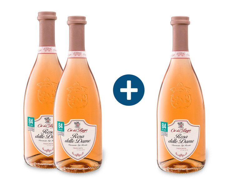 2 +1 Paket Ca' del Lago Rosa delle Dame Trevenezie IGT trocken, Roséwein