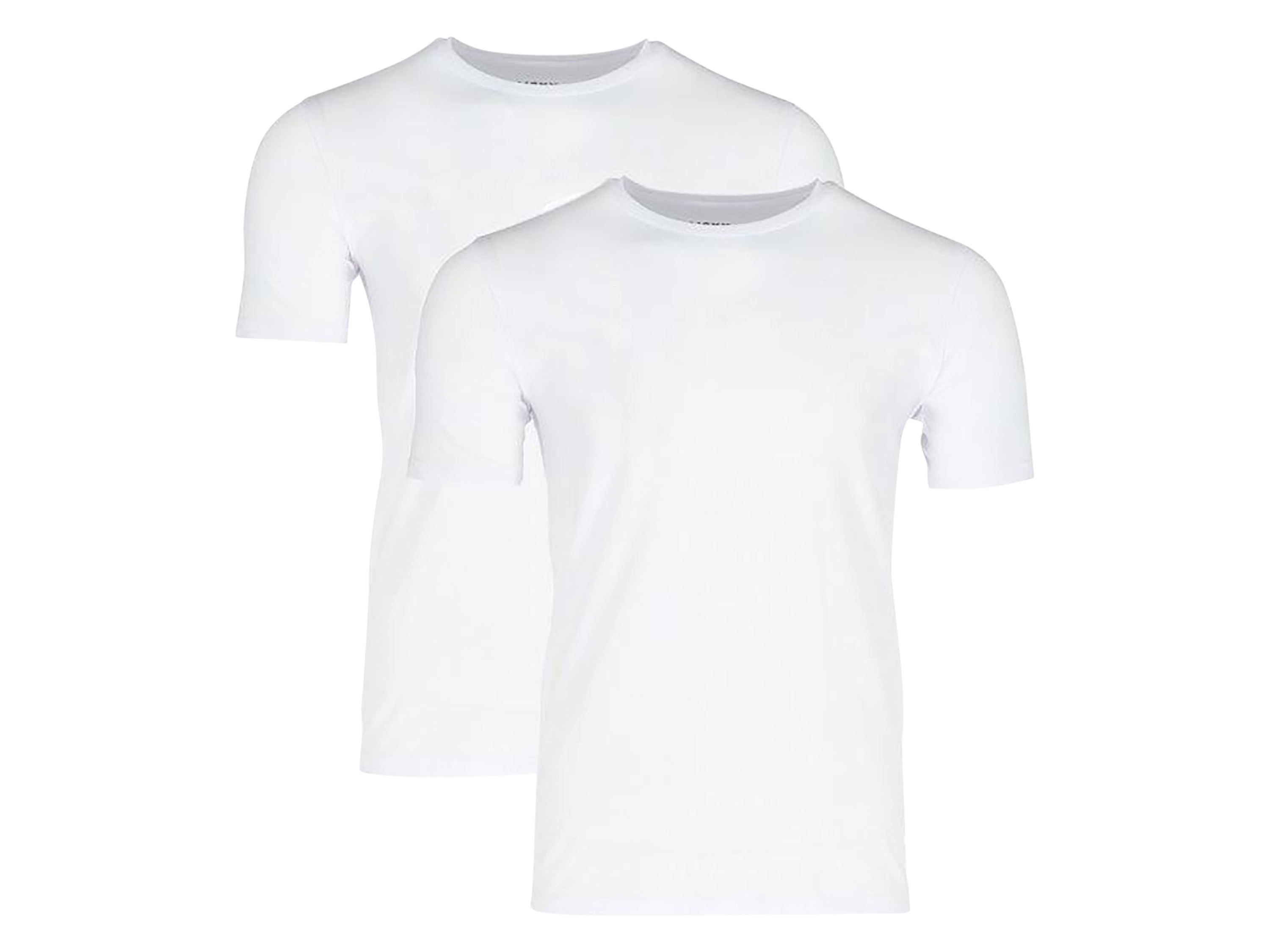 MEXX Herren Unterziehshirt, 2 Stück (rundhals, Weiß, M)