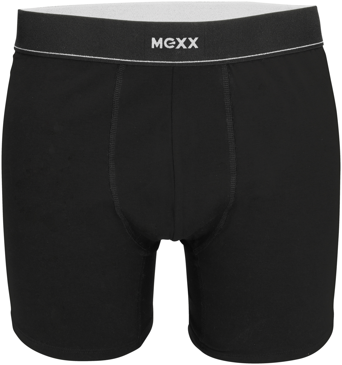 MEXX Herren Boxershorts, 2 Stück (Schwarz/Grau, L)