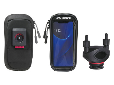 CRIVIT Fahrrad-Handytasche, mit Halterung