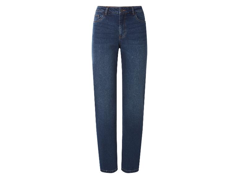 Dunkle Jeans mit geradem Schnitt