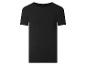 Schwarzes, schlichtes Kurzarm-T-Shirt für Herren.