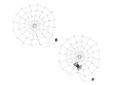 Halloween Dekoration »LED-Spinnennetz«, mit 80 LEDs