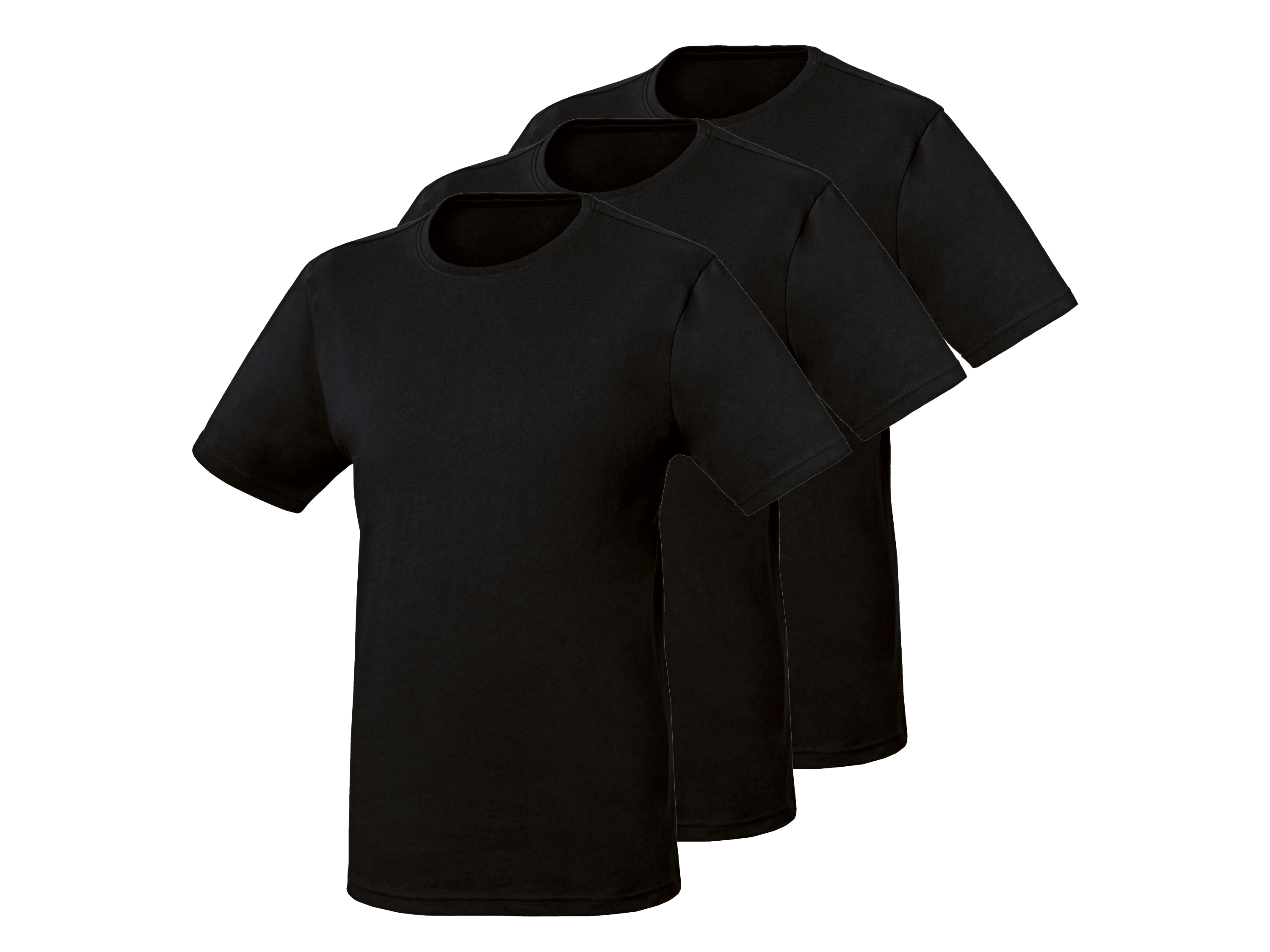 PARKSIDE® Herren T-Shirt, 3 Stück (Schwarz, XXL (60/62))""