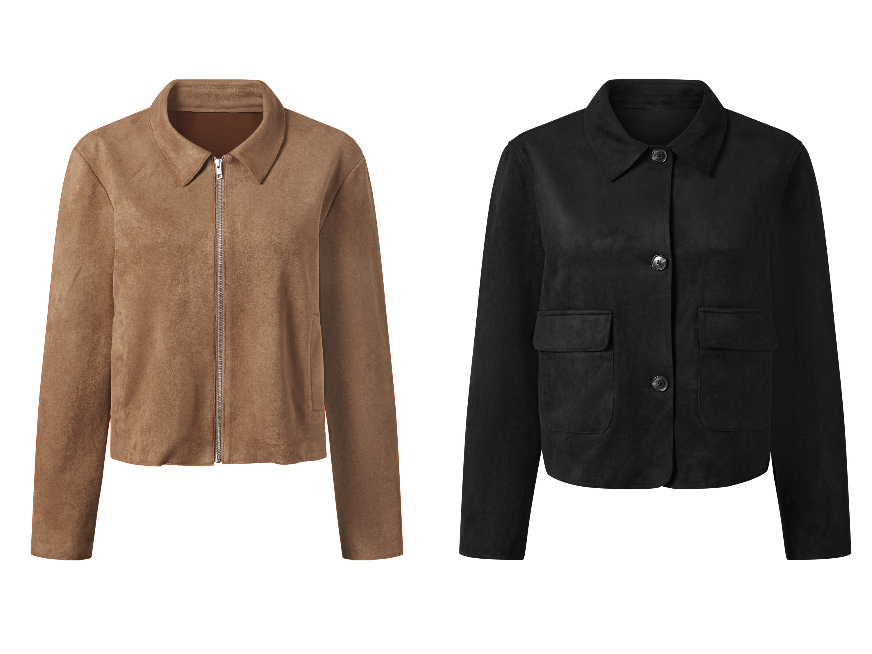 esmara® Damen Velours-Blouson, mit recyceltem Material