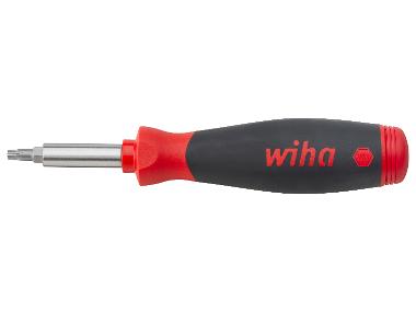 WIHA Schraubendreher mit Bit Magazin »PocketMax®«, magnetisch gemischt mit 8 Bits, 1/4"