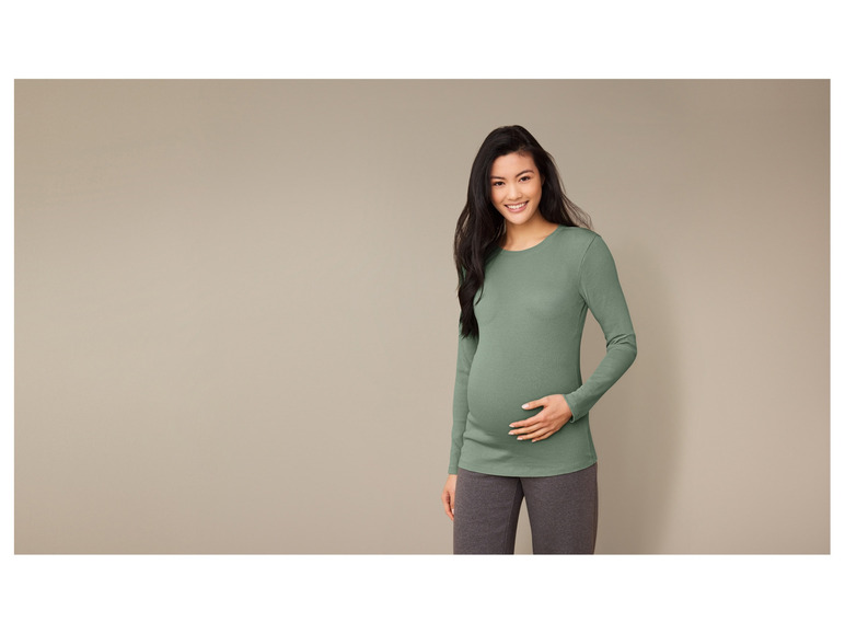 Damen Umstands-Tops Mit Stillfunktion - Langarm Sweatshirt Mit Zopfmuster Für Schwangerschaft
