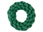 Ein grüner Seilring für Hunde.