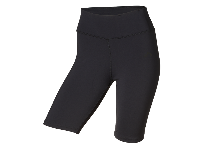 Schwarze Damen-Sport-Shorts.