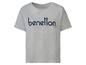 Ein graues T-Shirt mit Benetton-Logo.