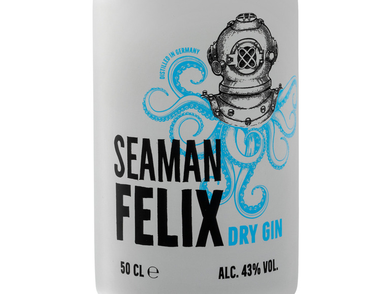 Gehe zu Vollbildansicht: Seaman Felix Dry Gin 43% Vol - Bild 2
