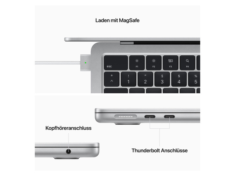 Gehe zu Vollbildansicht: Apple MacBook Air 34.5 cm (13.6") - M2 - 8 GB RAM - 256 GB SSD - Bild 30