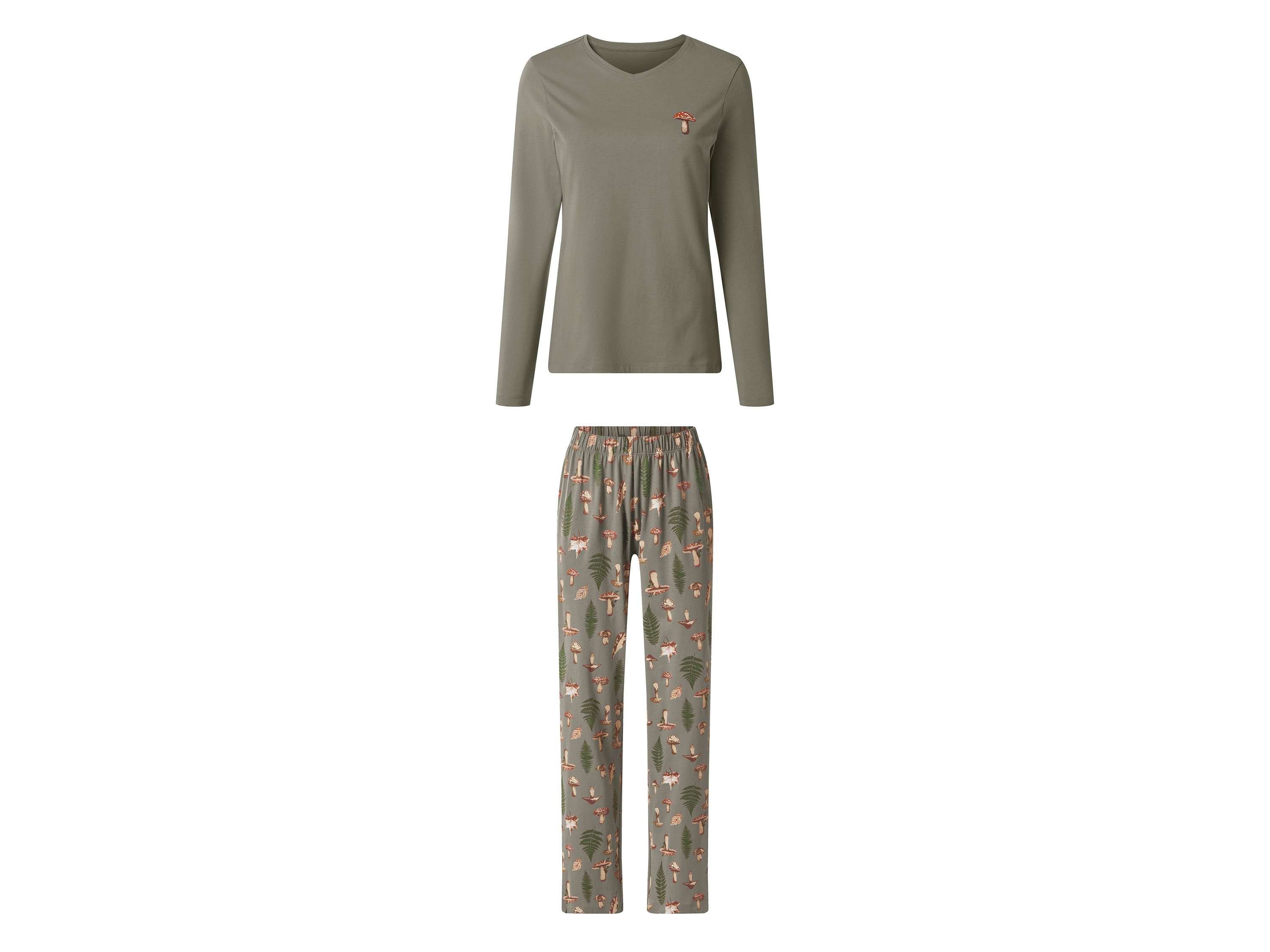 ESMARA® Damen Pyjama (Grün, S(36/38))""