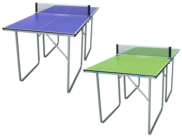 Gehe zu Vollbildansicht: JOOLA Tischtennisplatte »Midsize«, mit robustem Metallrahmen, klappbar, blau oder grün - Bild 1