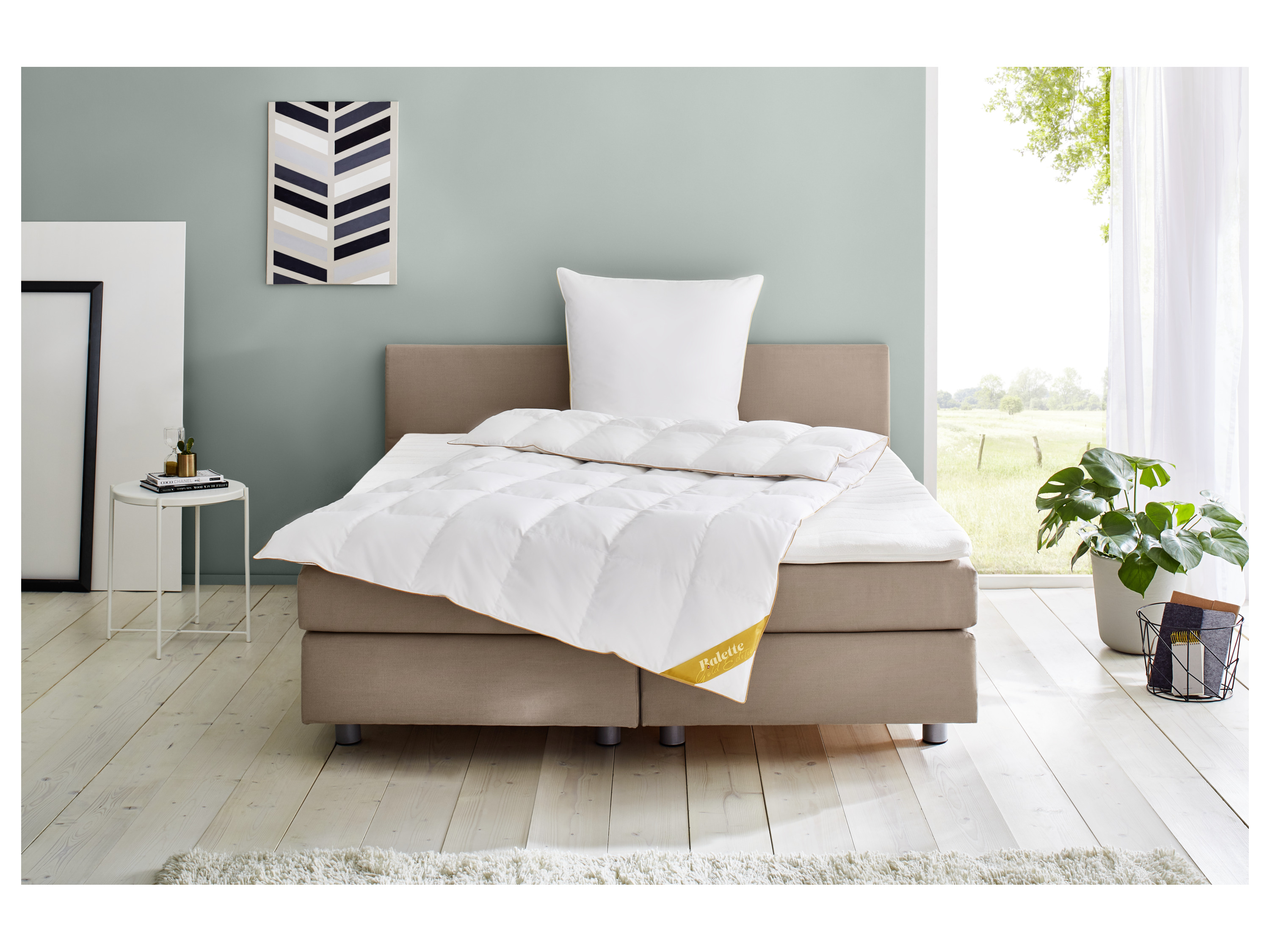 BALETTE deLuxe Gänsedaunen- Kassettenbettdecke Gold-Edition (Medium, 135 X 200 CM) – Bild 2 von 2