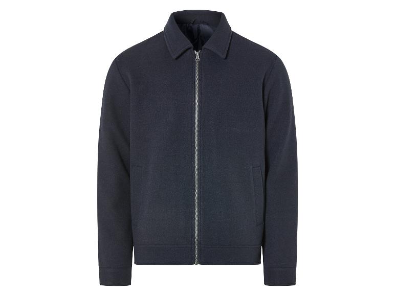 Herren Jacke mit Kentkragen, in Wolloptik
