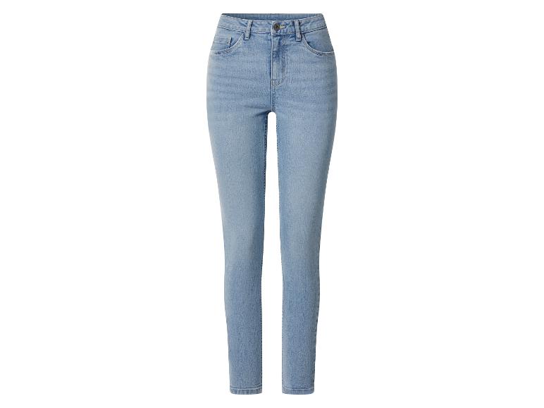 Damen Skinny Jeans aus hellblauem Denim