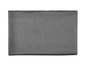 Ein graues, gewebtes, rechteckiges Accessoire.