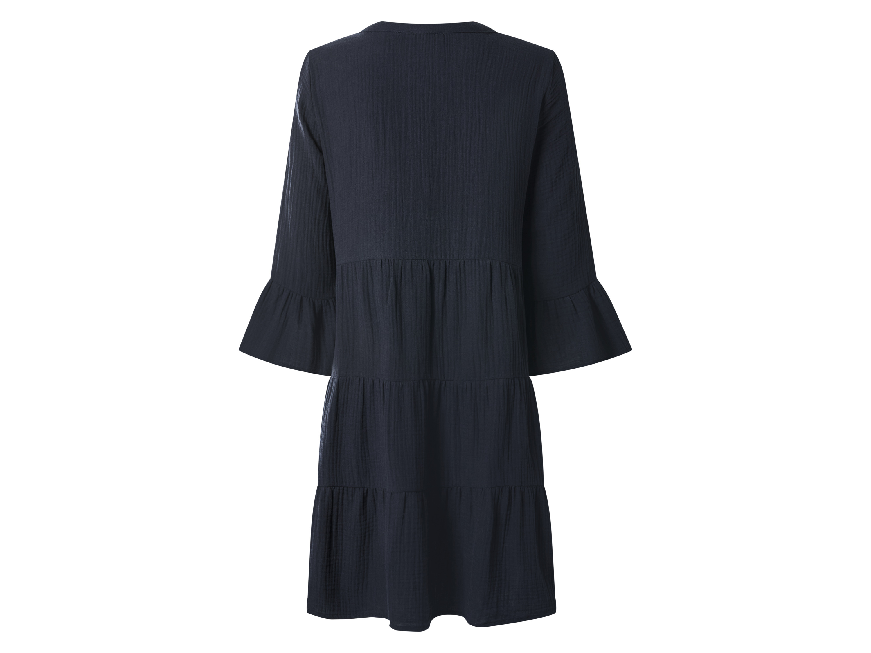 ESMARA® Damen Musselin-Tunikakleid (Navy, S(36/38)) – Bild 3 von 3