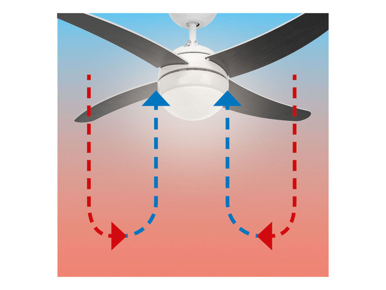 Deckenleuchte, LIVARNO home Ventilator mit