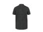 Schwarzes Kurzarm-Poloshirt, Rückansicht