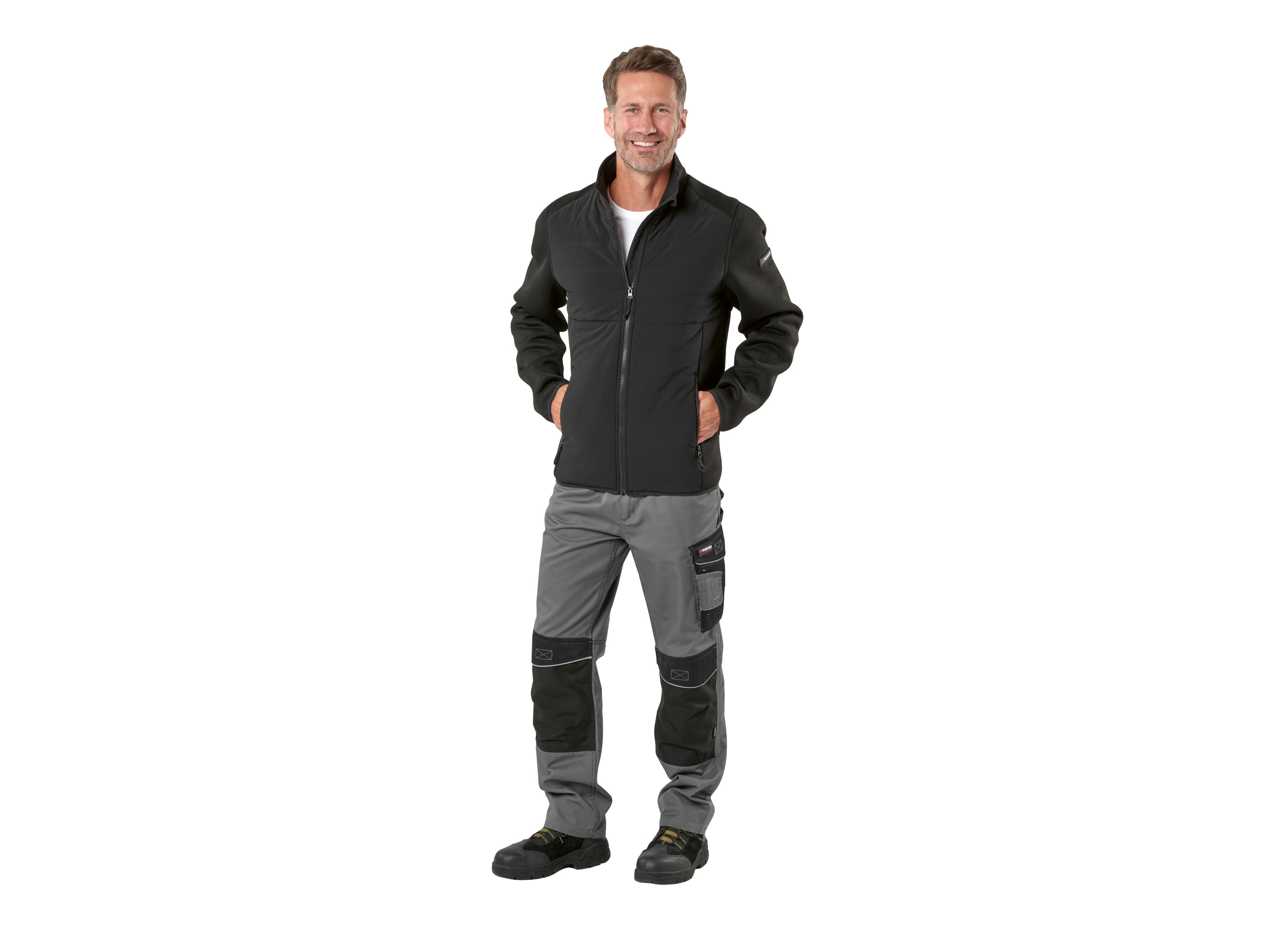 PARKSIDE® Herren Arbeitsjacke gefüttert (Schwarz, XL (56/58)) – Bild 2 von 3