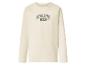 Cremefarbenes Langarm-Sweatshirt mit dem Text „ATHLETIC 1986“